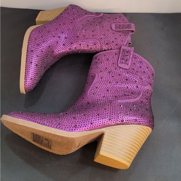 BRAND NEW FOREVER RIVER RHINESTONE WESTERN BOOTIES - Picture 6 of 12